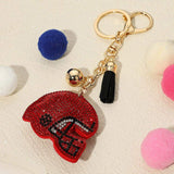 Bling Studded Football Helmet Keychain / Bag Charm - Madeline Love - Flyclothing LLC