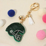 Bling Studded Football Helmet Keychain / Bag Charm - Madeline Love - Flyclothing LLC