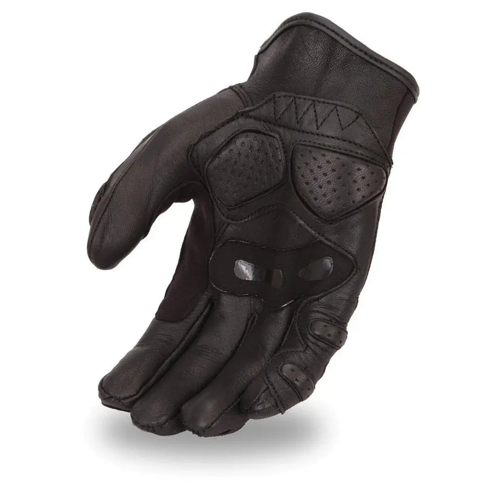 Blitz Men's Leather Motorcycle Gloves - First Manufacturing Company - Flyclothing LLC