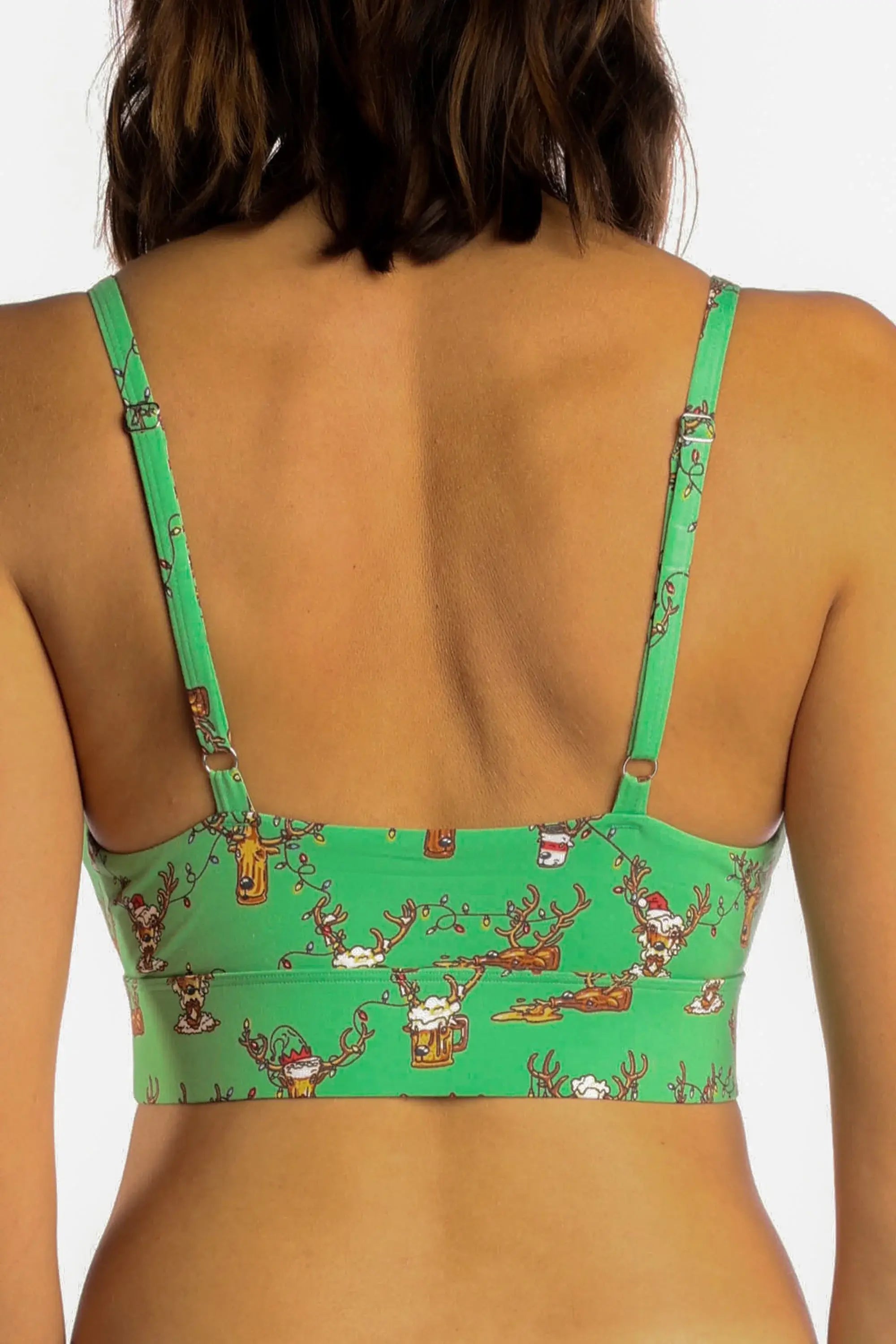The Blitzened | Reindeer Beer Boob Hammock™ Scoop Bralette - Shinesty - Flyclothing LLC