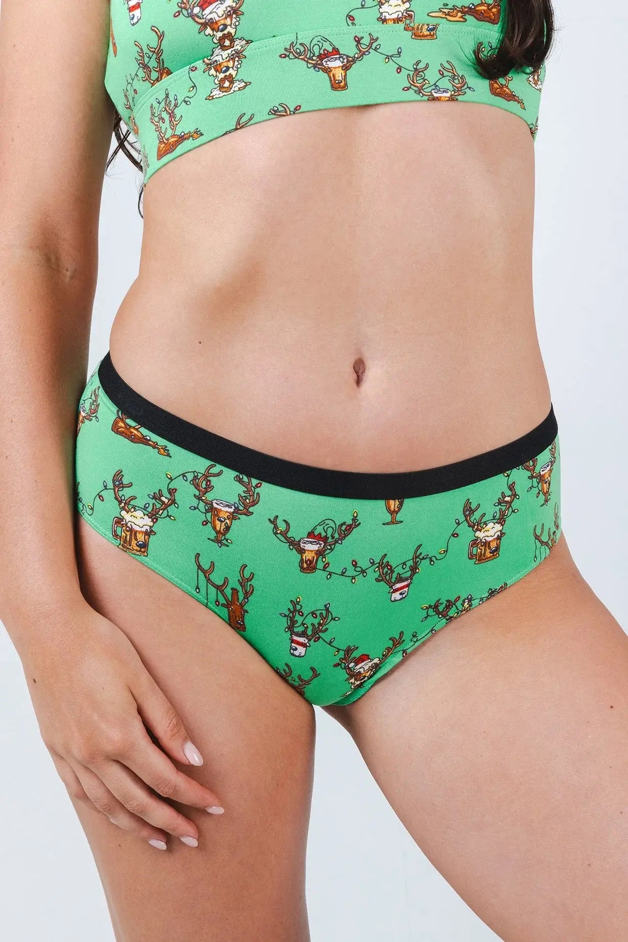 The Blitzened | Reindeer Beer Cheeky Underwear - Shinesty - Flyclothing LLC