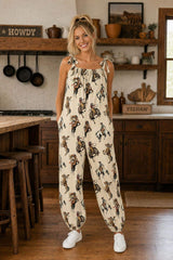 Baha Ranch Vintage Cowgirl Relaxed Fit Overalls Jumpsuit - Baha Ranch Western Wear - Flyclothing LLC
