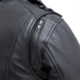 Bloom - Women's Motorcycle Leather Jacket - First Manufacturing Company - Flyclothing LLC