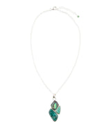 Blue Abalone Fire Sterling Silver Cluster Pendant Necklace - Barse Jewelry - Flyclothing LLC