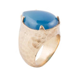 Blue Agate Teardrop Ring - Barse Jewelry - Flyclothing LLC
