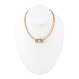 Legacy Lime Green and Blue Turquoise Braided Leather Necklace - Barse Jewelry - Flyclothing LLC