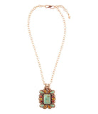 Blue Turquoise and Red Carnelian Copper Pendant Necklace - Barse Jewelry - Flyclothing LLC