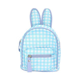 Glittered Check Patterned Bunny Mini Backpack Bag - Madeline Love - Flyclothing LLC