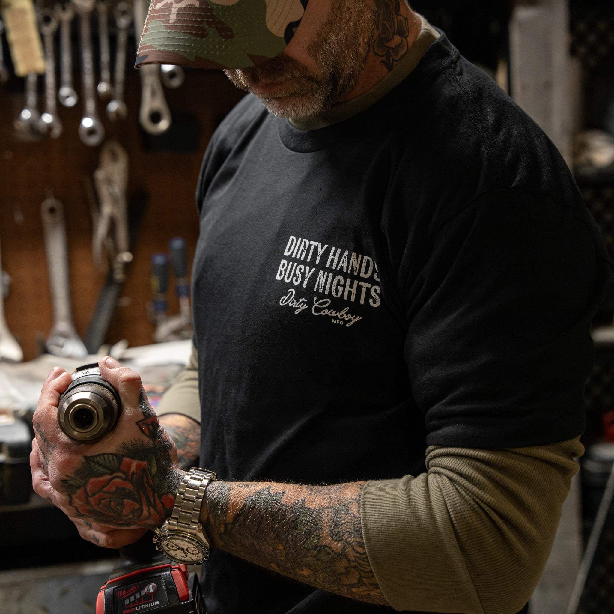 Blue Collar Daddy Men's T-Shirt - DIRTY COWBOY USA - Flyclothing LLC