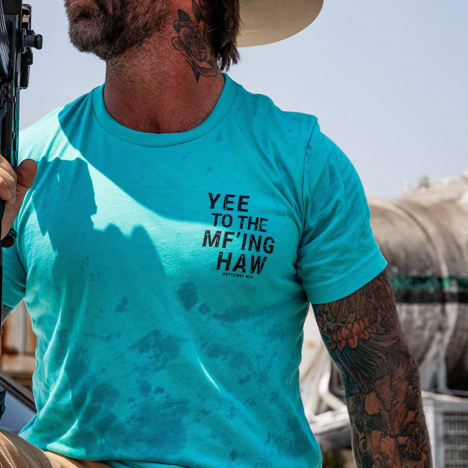 Yee To The Mf'Ing Haw Rodeo Men's T-Shirt - DIRTY COWBOY USA - Flyclothing LLC