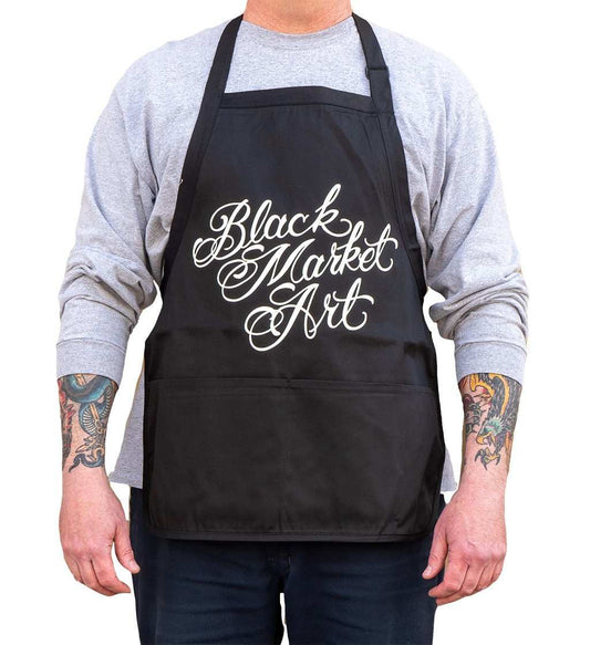 Black Market Art Company Black Market & Art & Tattoo Apron Print - Black Market Art Company - Flyclothing LLC