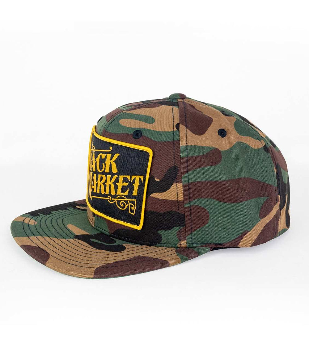 Black Market Art Company Black Market Snap Back Camo Hat Print - Black Market Art Company - Flyclothing LLC