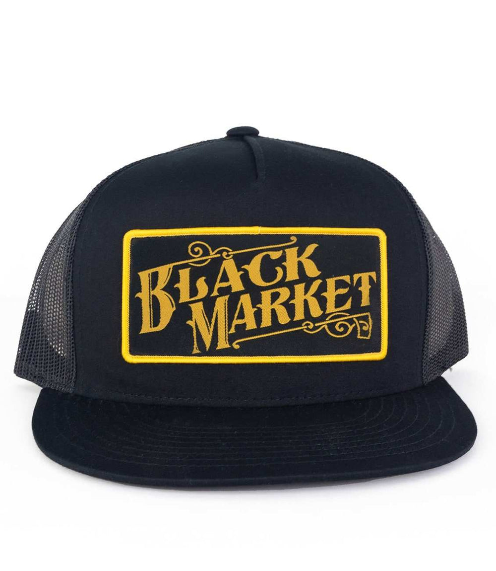 Black Market Art Company Black Market Gold Trucker Hat Print - Black Market Art Company - Flyclothing LLC