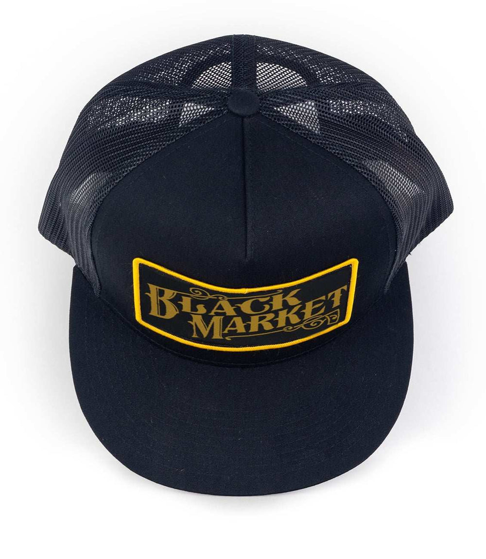 Black Market Art Company Black Market Gold Trucker Hat Print - Black Market Art Company - Flyclothing LLC