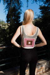 Bohemian Fusion Multi-Patterned Crochet Stitched Top - Boho Clothing and Accessories - Flyclothing LLC