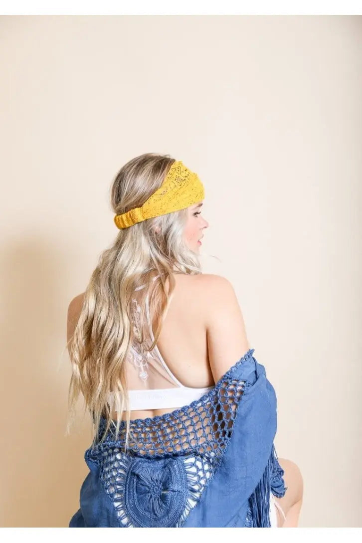 Bohemian Lace Headwrap - Boho Clothing and Accessories - Flyclothing LLC