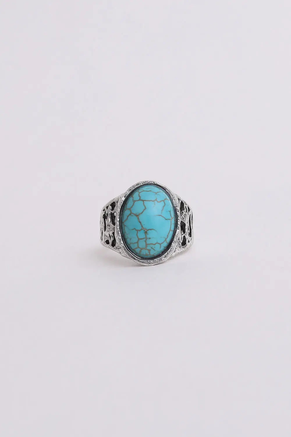 Bohemian Oval Cut Turquoise Ring💍 - Boho Clothing and Accessories - Flyclothing LLC