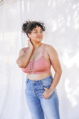 Boho Eye Lace Applique Bralette Plus - Boho Clothing and Accessories - Flyclothing LLC