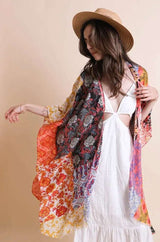 Boho Patchwork Kimono - Boho Clothing and Accessories - Flyclothing LLC
