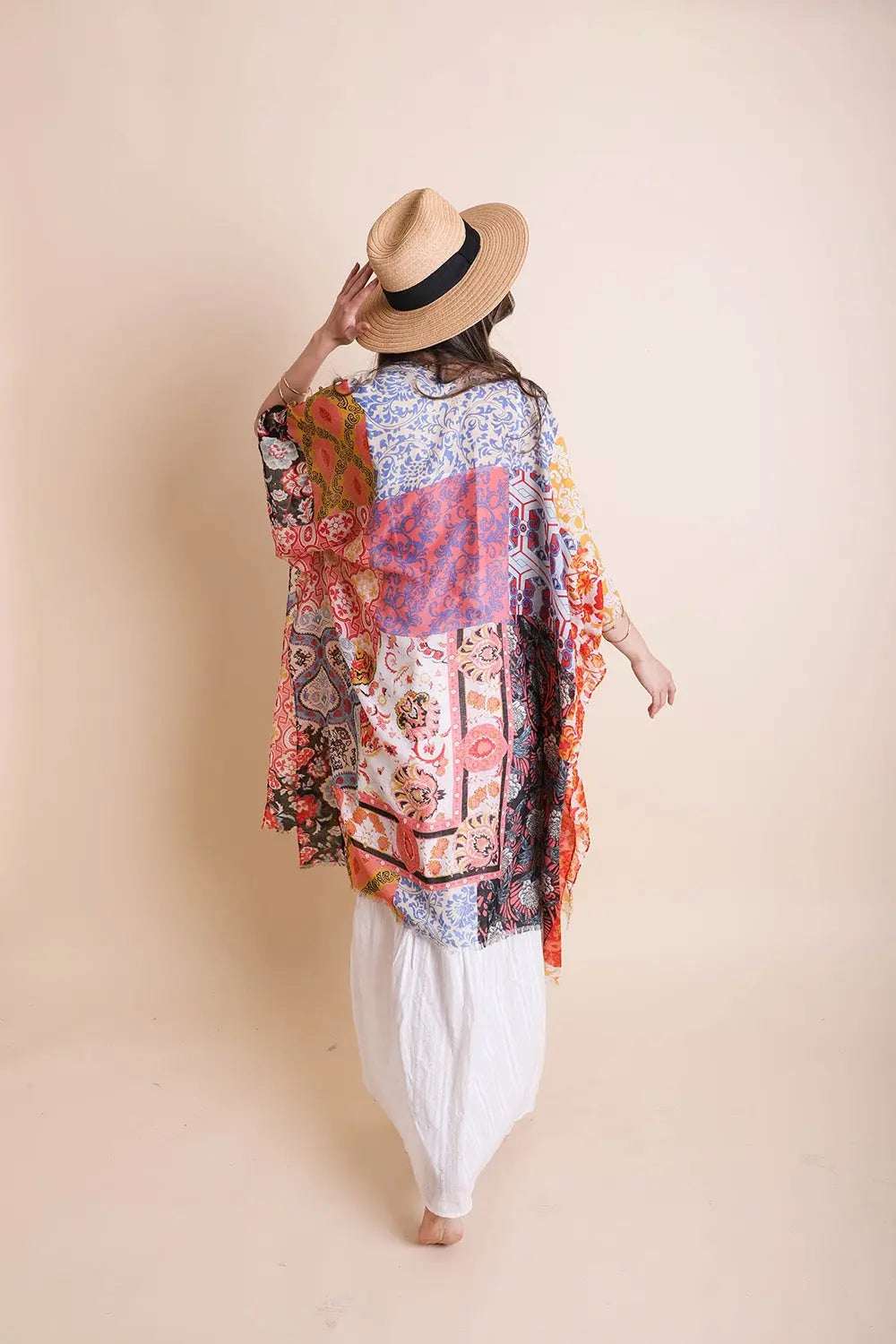 Boho Patchwork Kimono - Boho Clothing and Accessories - Flyclothing LLC
