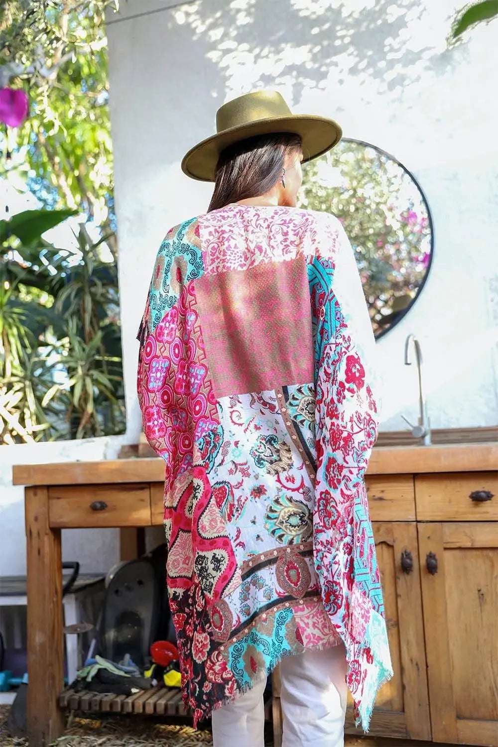 Boho Patchwork Kimono - Boho Clothing and Accessories - Flyclothing LLC