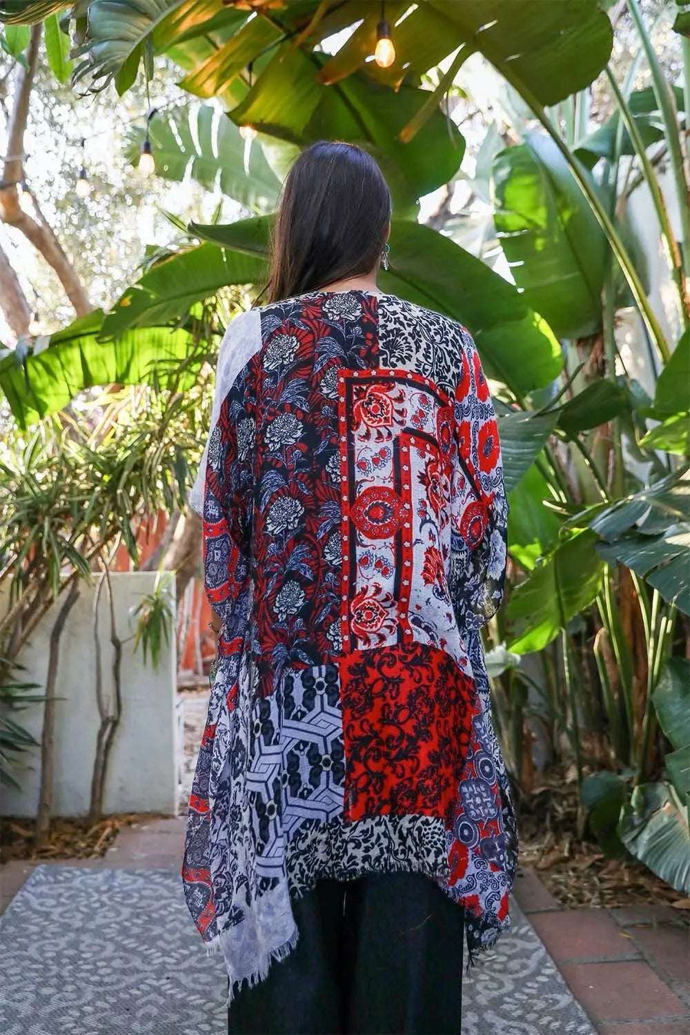 Boho Patchwork Kimono - Boho Clothing and Accessories - Flyclothing LLC
