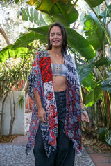 Boho Patchwork Kimono - Boho Clothing and Accessories - Flyclothing LLC