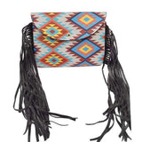 Boho Patterned Faux Leather Fanny Pack Crossbody Belt Bag - Madeline Love - Flyclothing LLC