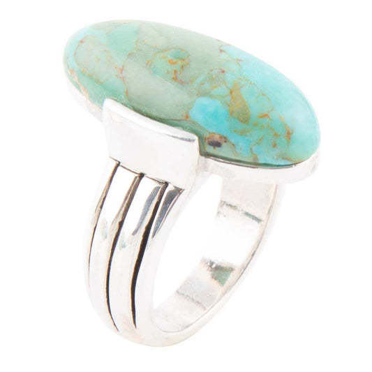 Bold Green Turquoise and Sterling Silver Ring - Barse Jewelry - Flyclothing LLC