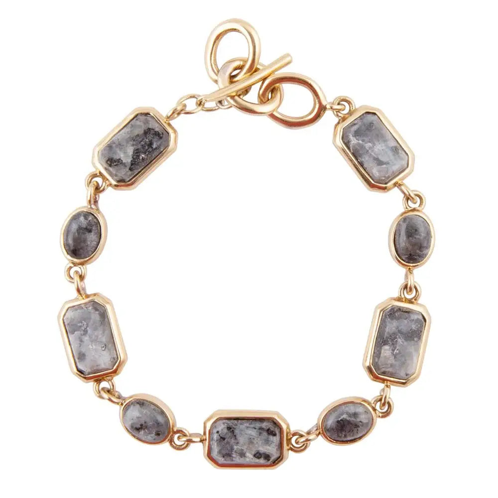 Bold Labradorite and Bronze Toggle Bracelet - Barse Jewelry - Flyclothing LLC