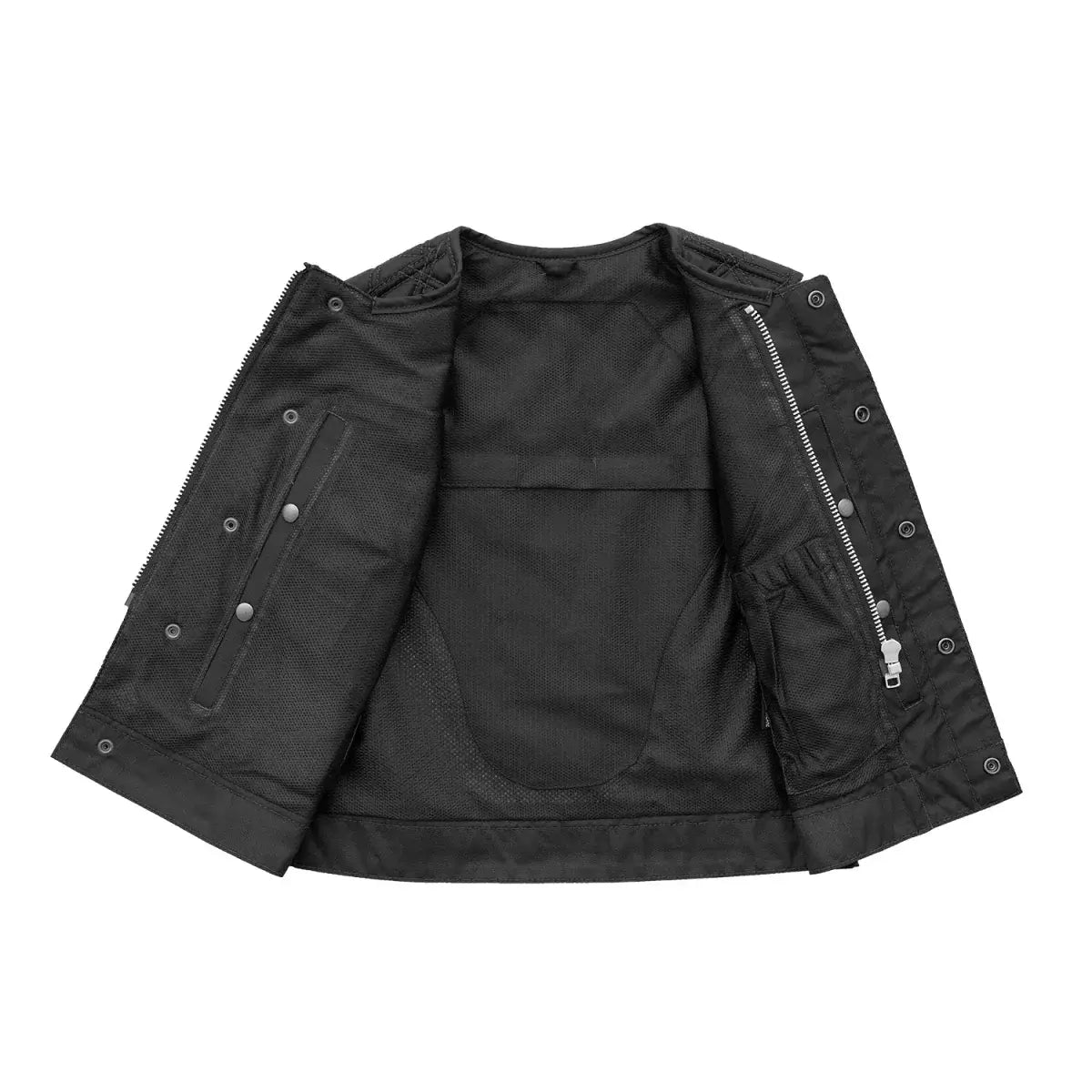 Bonnie Moto Mesh Women's Motorcycle Vest - Diamond Quilt - First Manufacturing Company - Flyclothing LLC