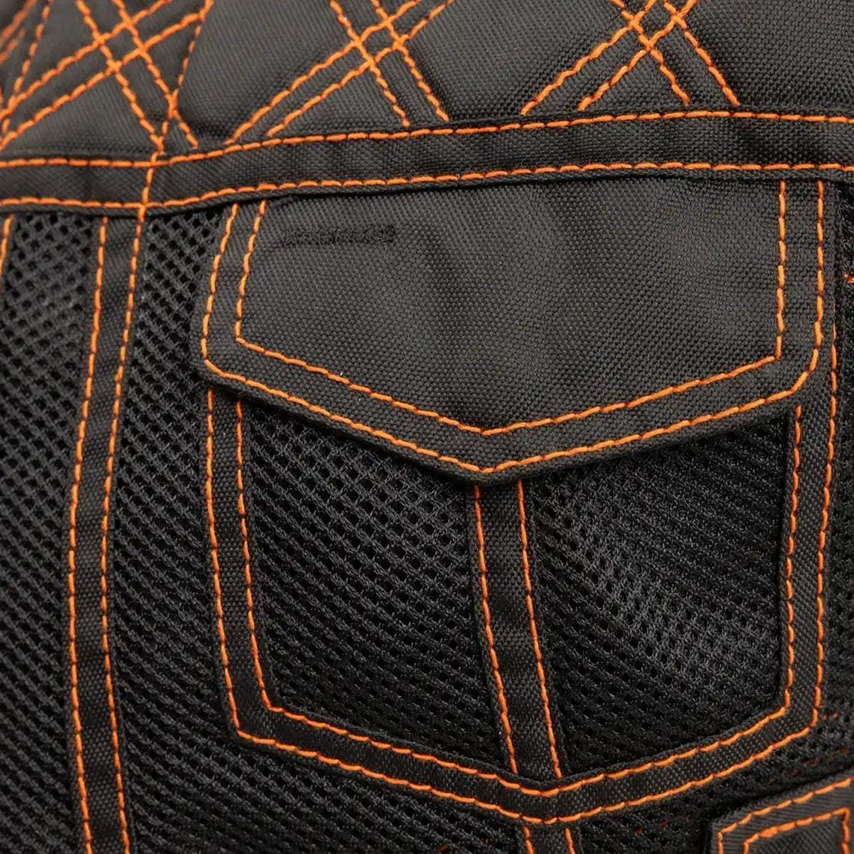 Bonnie Moto Mesh Women's Motorcycle Vest - Diamond Quilt - First Manufacturing Company - Flyclothing LLC