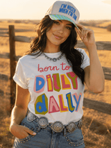 Born to Dilly Dally Retro Graphic Tee