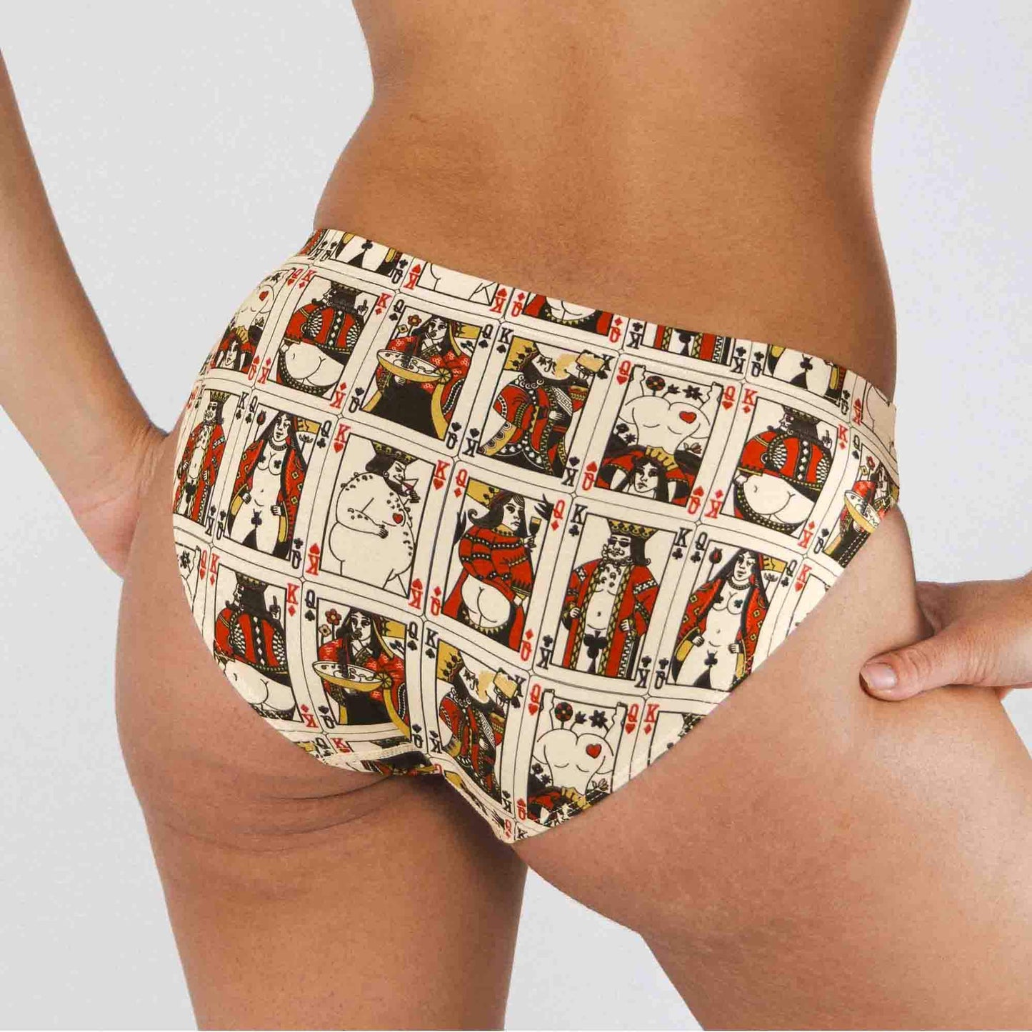 The Bottomless Blackjack | Vintage Playing Cards Modal Bikini Underwear - Shinesty - Flyclothing LLC