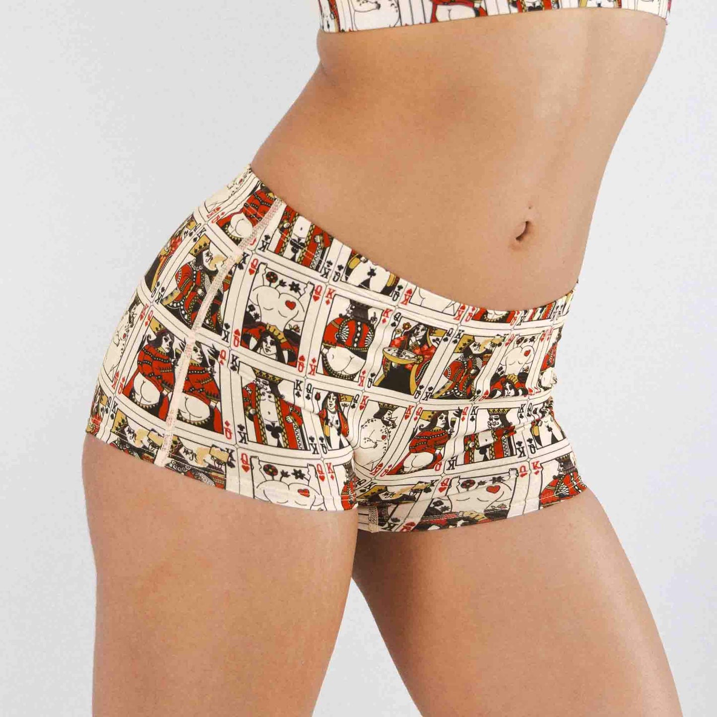 The Bottomless Blackjack | Vintage Playing Cards Modal Boyshort Underwear - Shinesty - Flyclothing LLC