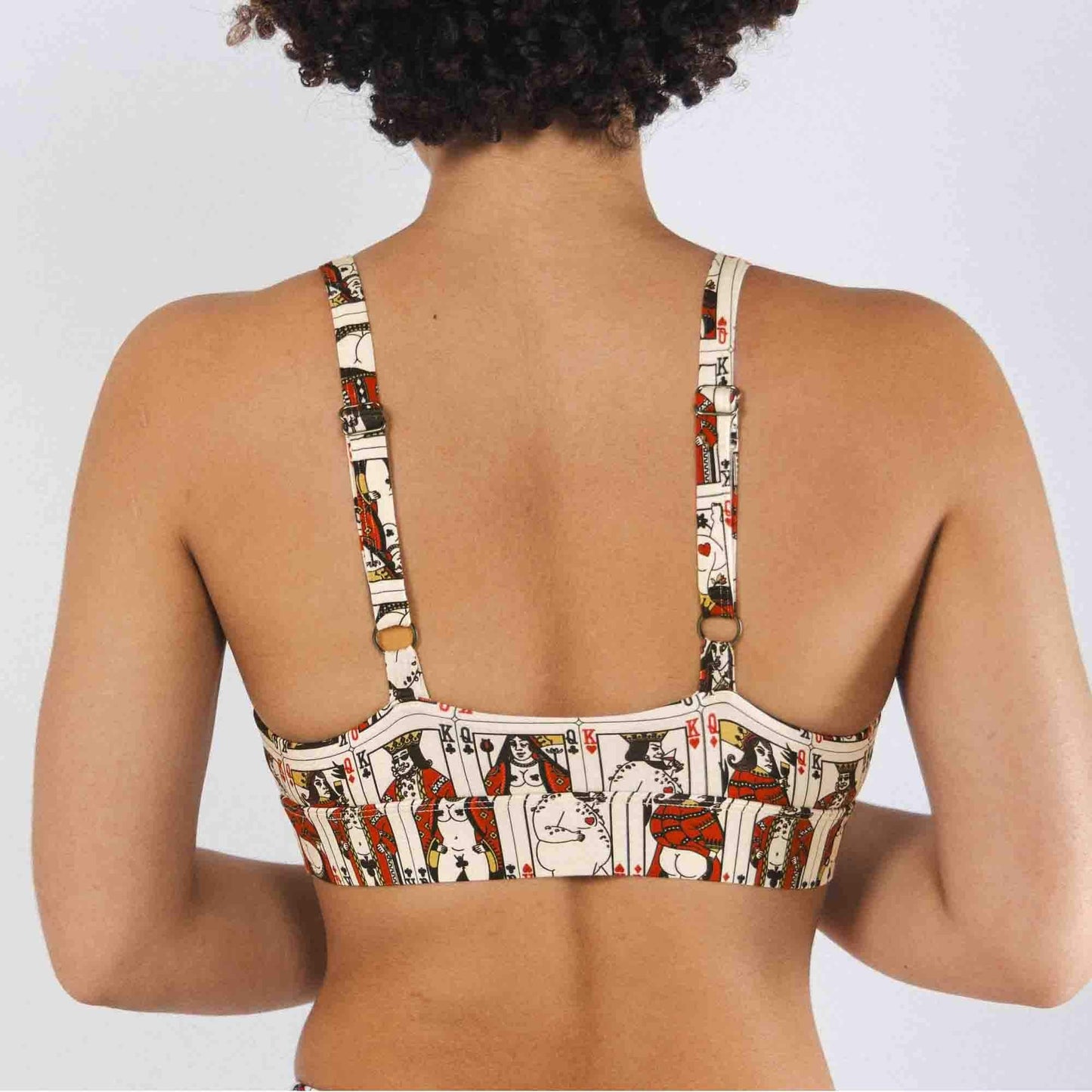 The Bottomless Blackjack | Vintage Playing Cards Boob Hammock™ Plunge Bralette - Shinesty - Flyclothing LLC