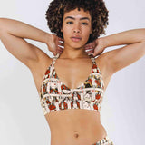 The Bottomless Blackjack | Vintage Playing Cards Boob Hammock™ Plunge Bralette - Shinesty - Flyclothing LLC