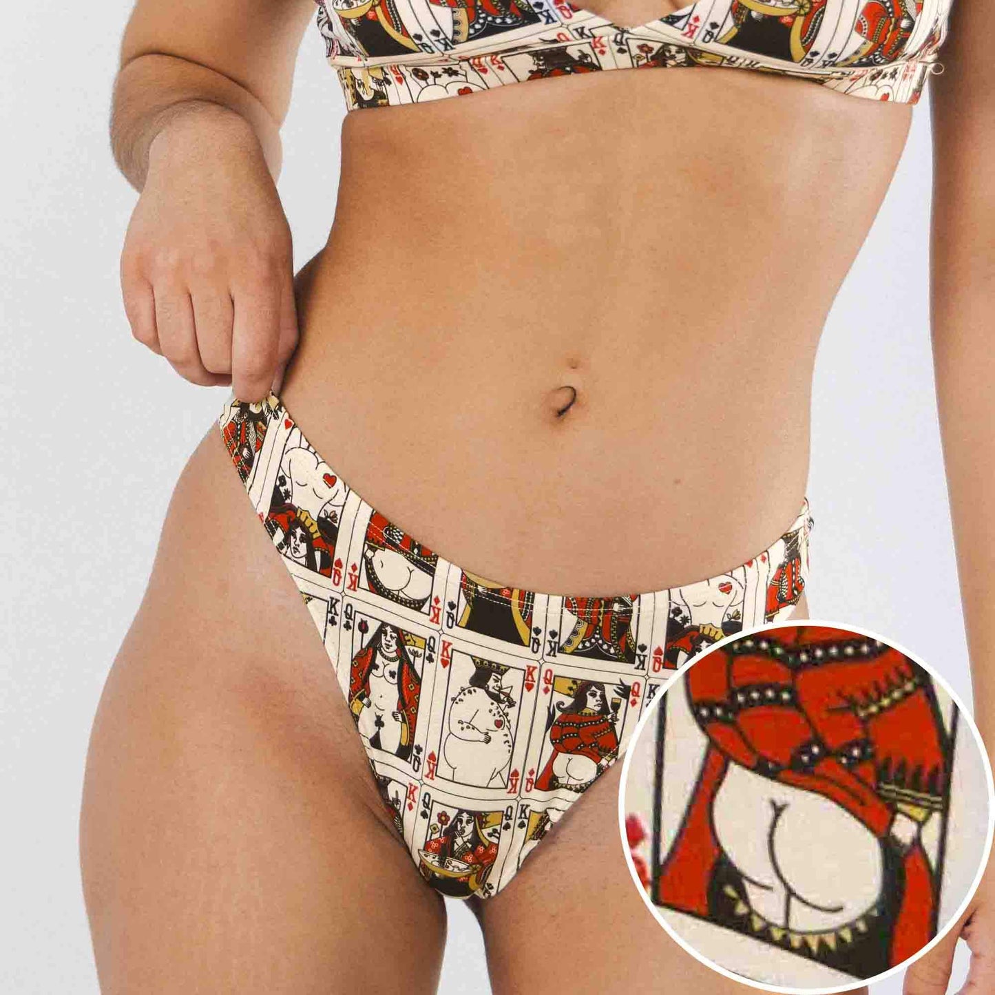 The Bottomless Blackjack | Vintage Playing Cards MicroModal Thong - Shinesty - Flyclothing LLC