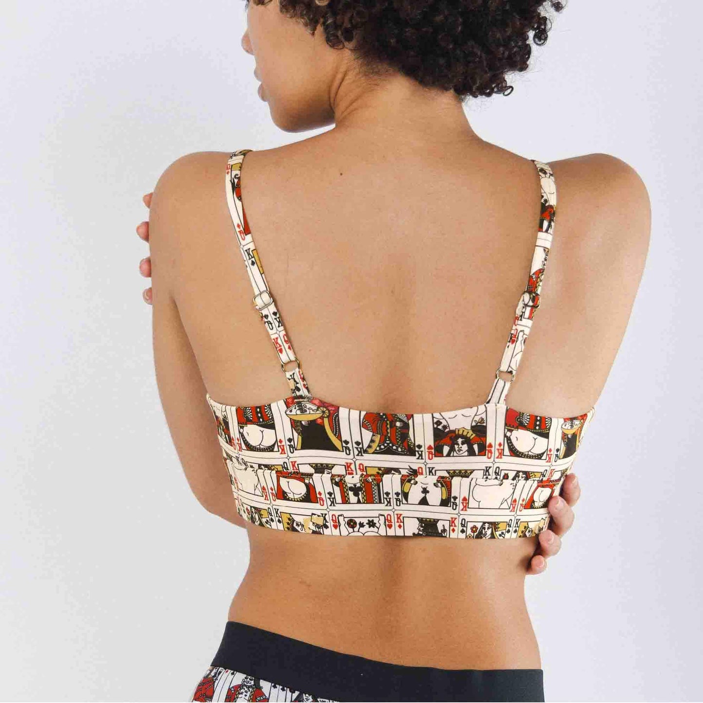 The Bottomless Blackjack | Vintage Playing Cards Boob Hammock™ Scoop Bralette - Shinesty - Flyclothing LLC