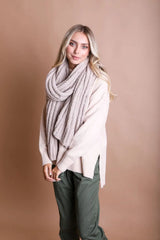Boucle Vertical Knit Scarf - Boho Clothing and Accessories - Flyclothing LLC