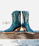 Bowie Metallic Boot in Teal - Naughty Monkey - Flyclothing LLC