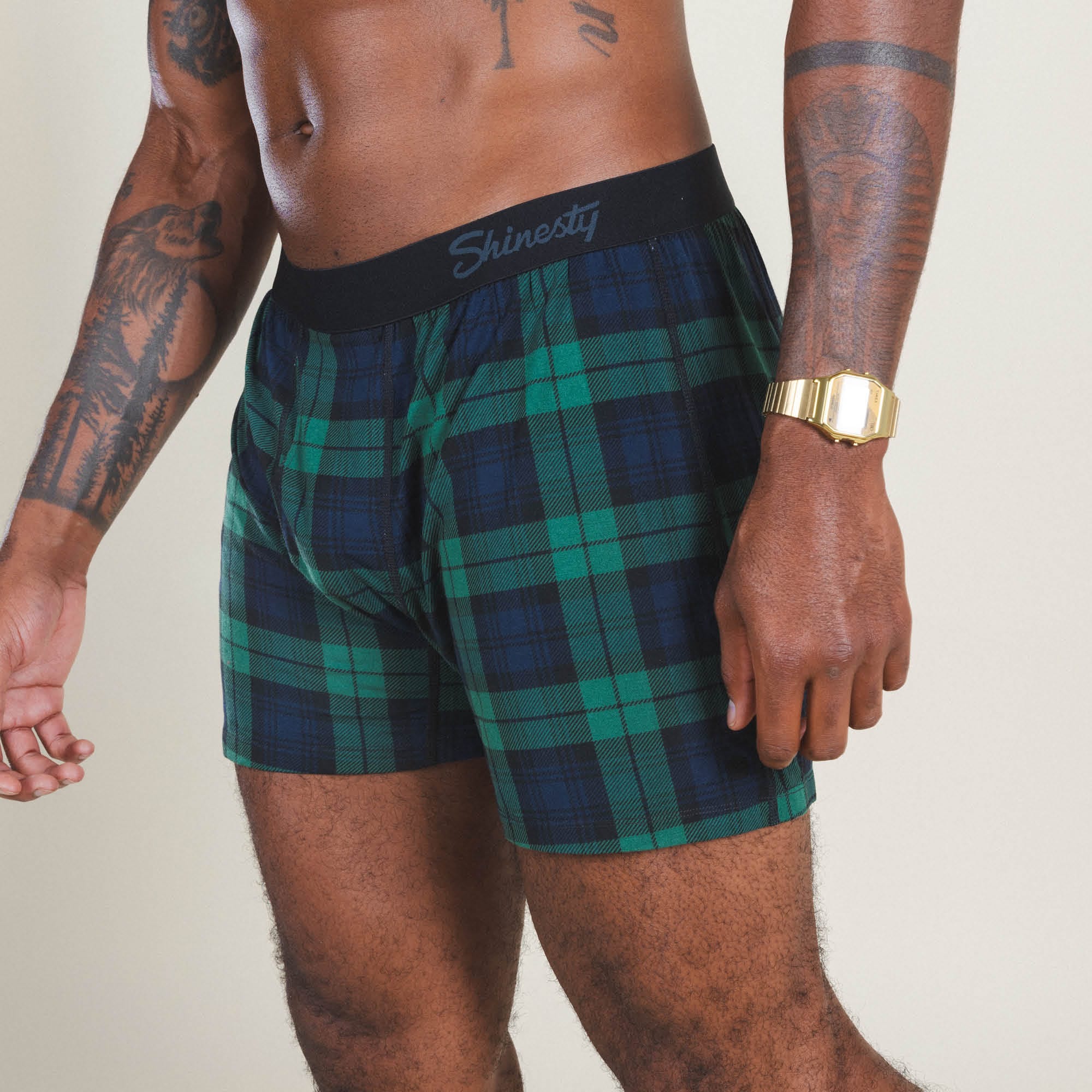 The Black Watch | Tartan Plaid Boxers - Shinesty