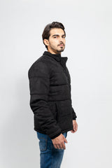 Brady Men's Faux Suede Puffer Jacket - Whet Blu NYC - Flyclothing LLC