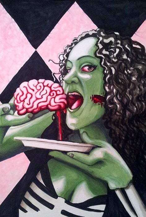 Black Market Art Company Brainzzzz Print - Black Market Art Company - Flyclothing LLC