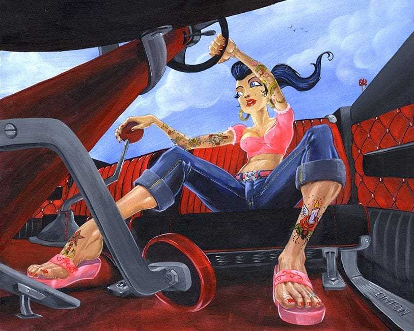 Black Market Art Company Break Pedal Love Print - Black Market Art Company - Flyclothing LLC