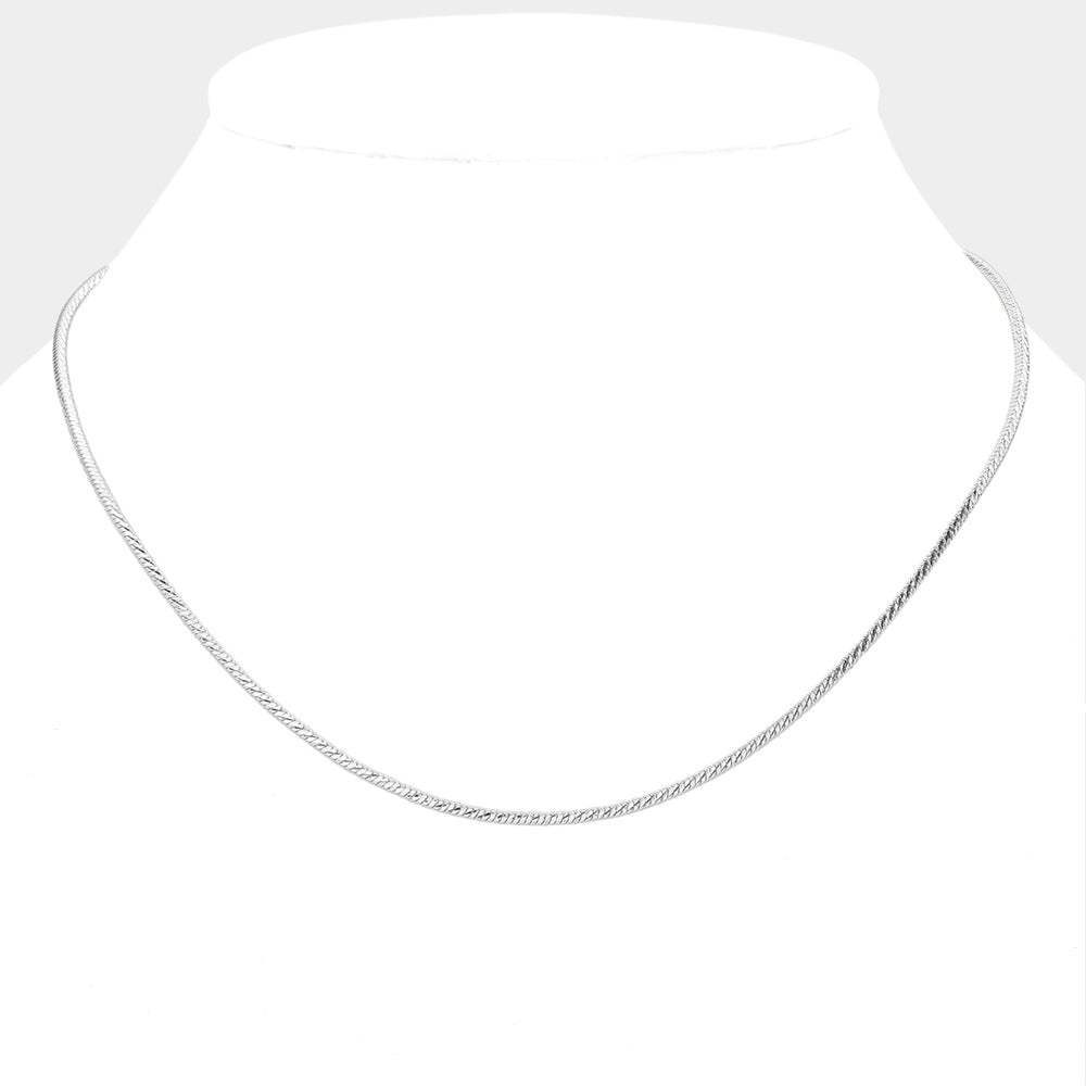 Brass Metal Chain Necklace - Madeline Love - Flyclothing LLC