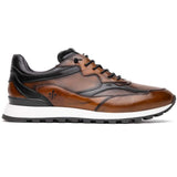 65-355-BRN BRAVO Hand Finished Trainer Cognac / Black - Zelli Italia - Flyclothing LLC