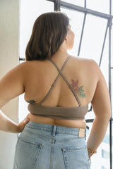 High Neck Crochet Lace Bralette – Stylish Layering Essential - Boho Clothing and Accessories - Flyclothing LLC