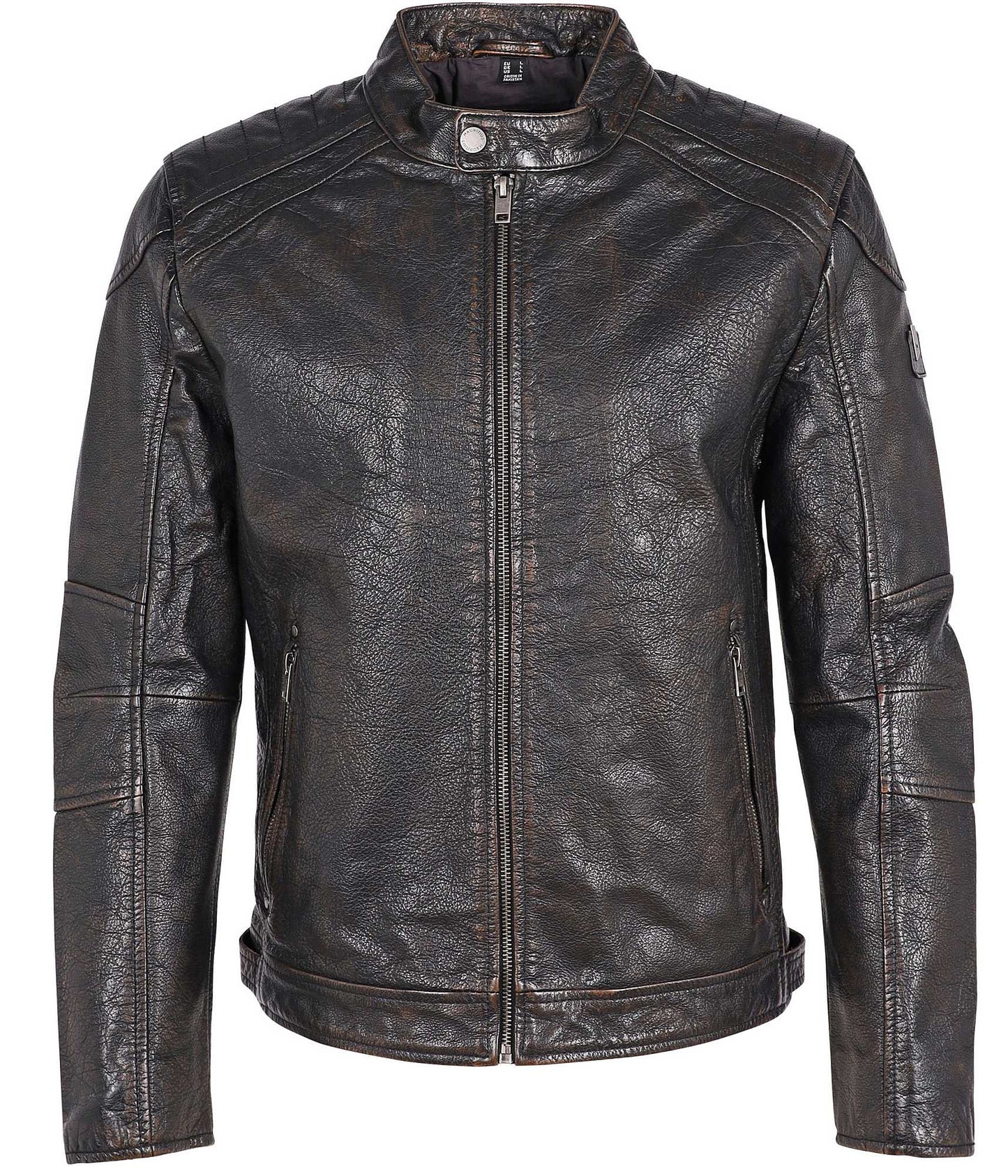 Brent CF Leather Jacket, Black