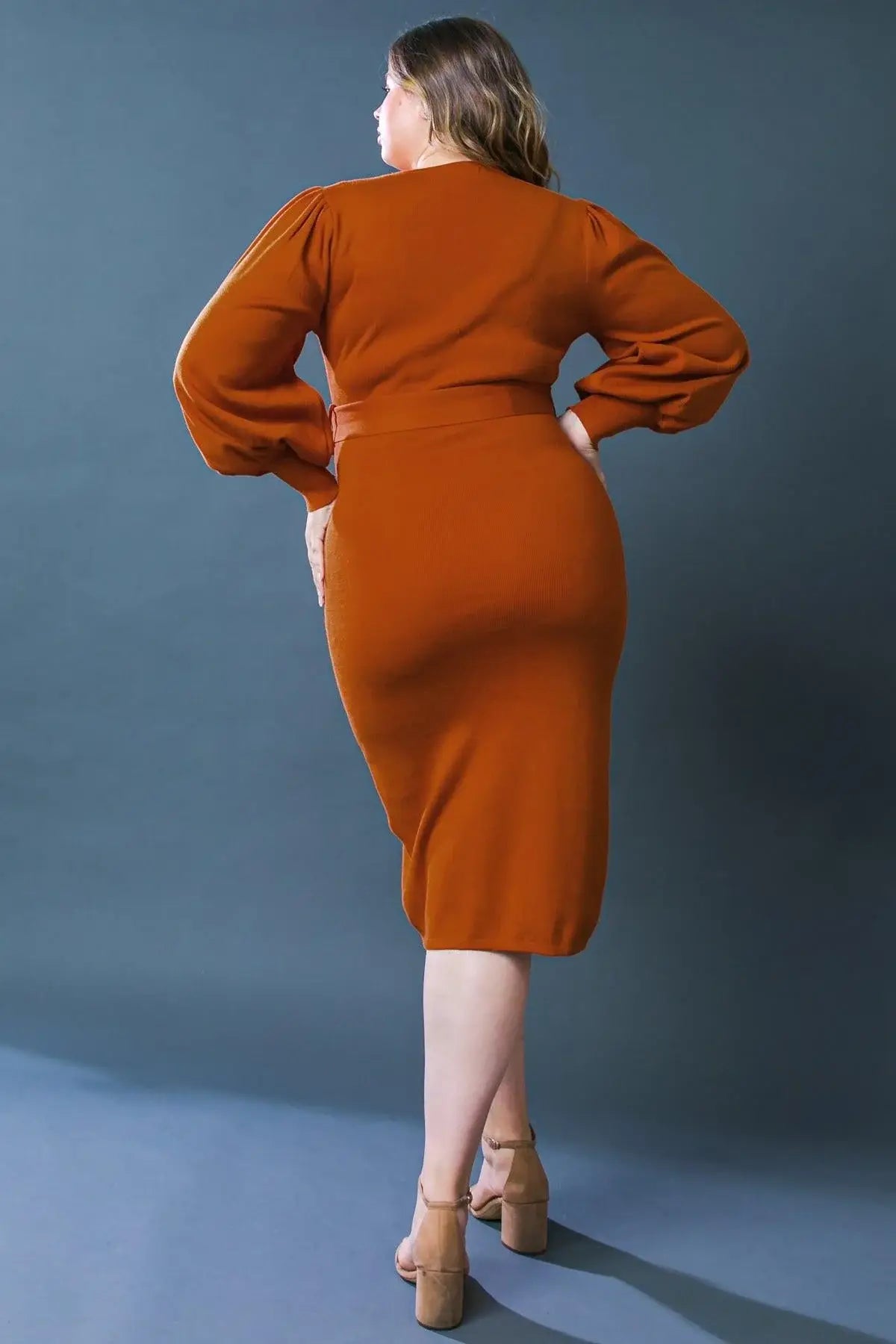 ADORABLE IDEAL SWEATER MIDI DRESS - Flying Tomato - Flyclothing LLC